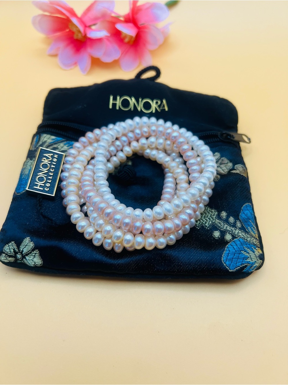 Set of 6 Honora Cultured Pearl Stretch Bracelet QVC